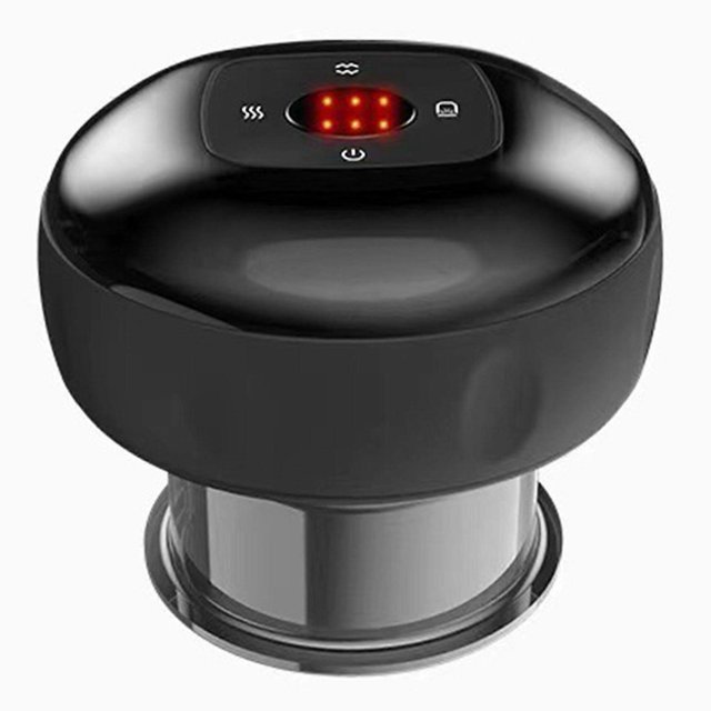 (Black)Electric Vacuum Cupping Set Electric Cupping Therapy Massager for Fat Burning Slimmingl