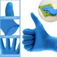 thumbnail image 2 of Nitrile Gloves,Hizek 4 Mils 100 Pcs Nitrile Disposable Gloves,Powder Free,Latex Free,Soft Industrial Gloves,Cleaning Glove for Family Use,S,M,L,XL, 2 of 8