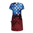 thumbnail image 5 of under $5 JINMGG 2026 Summer Plus size Dresses for Women under $10,Women Summer Independence Day Dresses Cropped Ball Gown Short Sleeve Crewneck Dress, 5 of 5