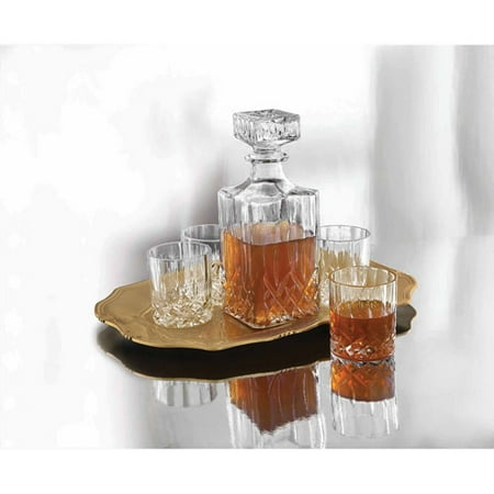 Denmark 6-Piece Whiskey Set: Decanter, 32 oz