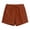 Orange#women's lightweight gauze lounge shorts, variant on yardsong Gauze Shorts for Women Summer Lightweight Elastic Waist Drawstring Lounge Shorts Comfy Dressy Casual Beach Vacation Short Orange,S