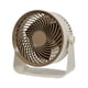 thumbnail image 2 of Ventilador portátil recargable USB - Ventilador de escritorio alimentado por pilas con giro de 360° y velocidad ajustable para viajes interiores y exteriores • ABS Beige, 2 of 6