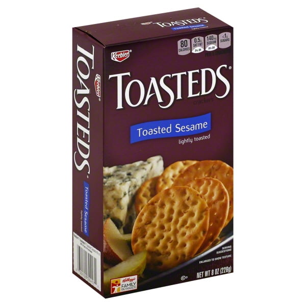 Keebler Toasted Sesame Crackers, 8 Oz.