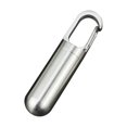 thumbnail image 1 of J21 Conteneur à médicaments en acier inoxydable, étanche, portable, mini porte-bouteille, porte-clés pour voyage en plein air S, 1 of 4