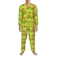 thumbnail image 3 of Disketp Cartoon Turtles 1 for Pajamas Set Long Sleeve Sleepwear Mens Button Down Nightwear Pj Sets-Large, 3 of 7