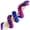 Iridescent Blue Purple/48.8 Inch, variant on 48.8" Articulated Snake 3D Printed Flexible Jointed Serpent with Openable Jaw & Movable Teeth, Color-Shift Multicolor Desk Fidget, Reptile Decor