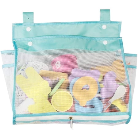 Mesh Bath Toy Organizer, Greater Capacity and Bottom Zippered Bathtub Toy Organizer with 2 Side ...
