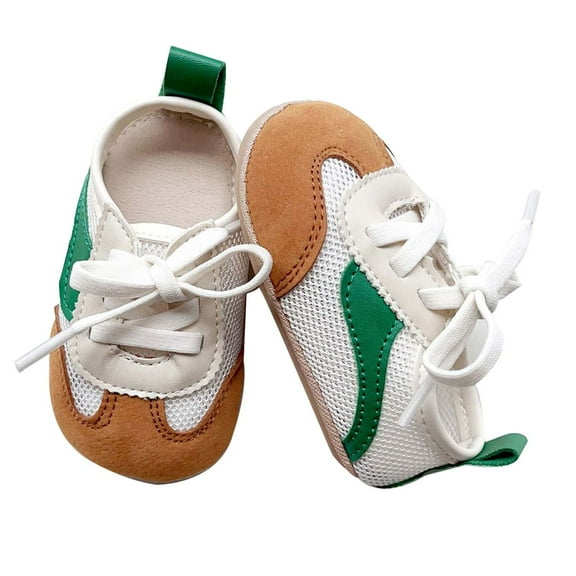 Tao Tao Baby Boys Girls Warm Shoes Soft Soled Cotton Breathable Shoes For Infants Children Toddler Cute Walking Shoes Green M/7 Months