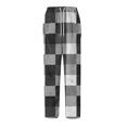 thumbnail image 6 of Dwelliawo Men's Plaid Pajama Pants Comfy Pj Pants Matching Pajama Bottoms Plaid Christmas Unisex Pajama Pants Cute Fuzzy Drawstring Sleepwear Gray M, 6 of 6