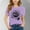 Purple, variant on SGFCWSX Girls Short Sleeve T-Shirt, Kids Graphic Crewneck Regular Fit Summer Tees Casual Everyday Tops Red Size 10-11 Years