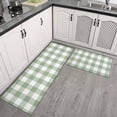 thumbnail image 5 of Red Pattern Kitchen Mat Sets 2 Piece Farmhouse Non Slip Rug  Woman Kitchen Laundry Room Rug - 17x30+17x47 Inch, 5 of 16