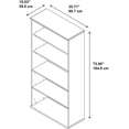 thumbnail image 3 of Pemberly Row 36"W 5-Shelf Bookcase in Hansen Cherry - Engineered Wood, 3 of 4