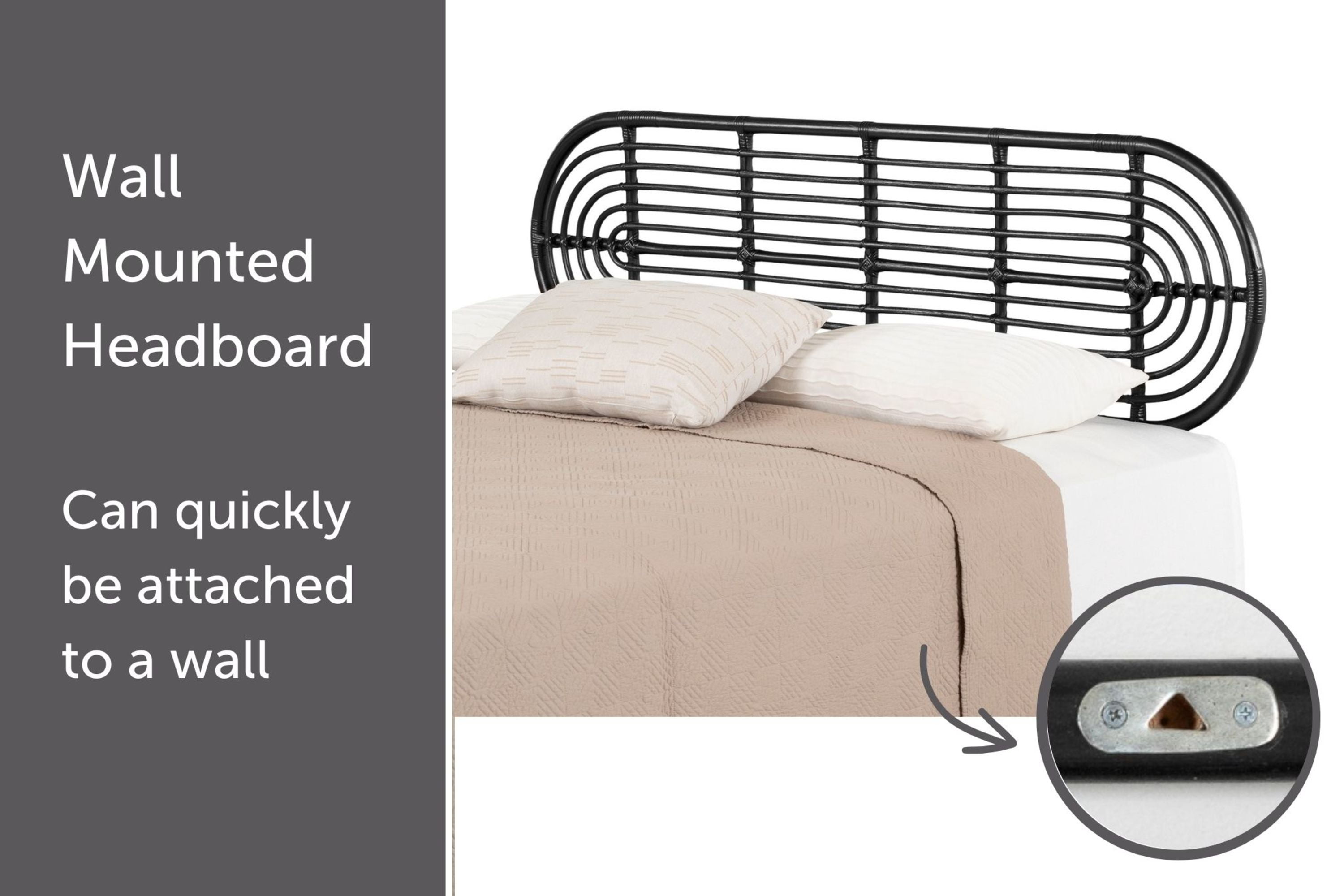 South Shore Hoya, Bohemian Harmony Headboard, Full/Queen Black