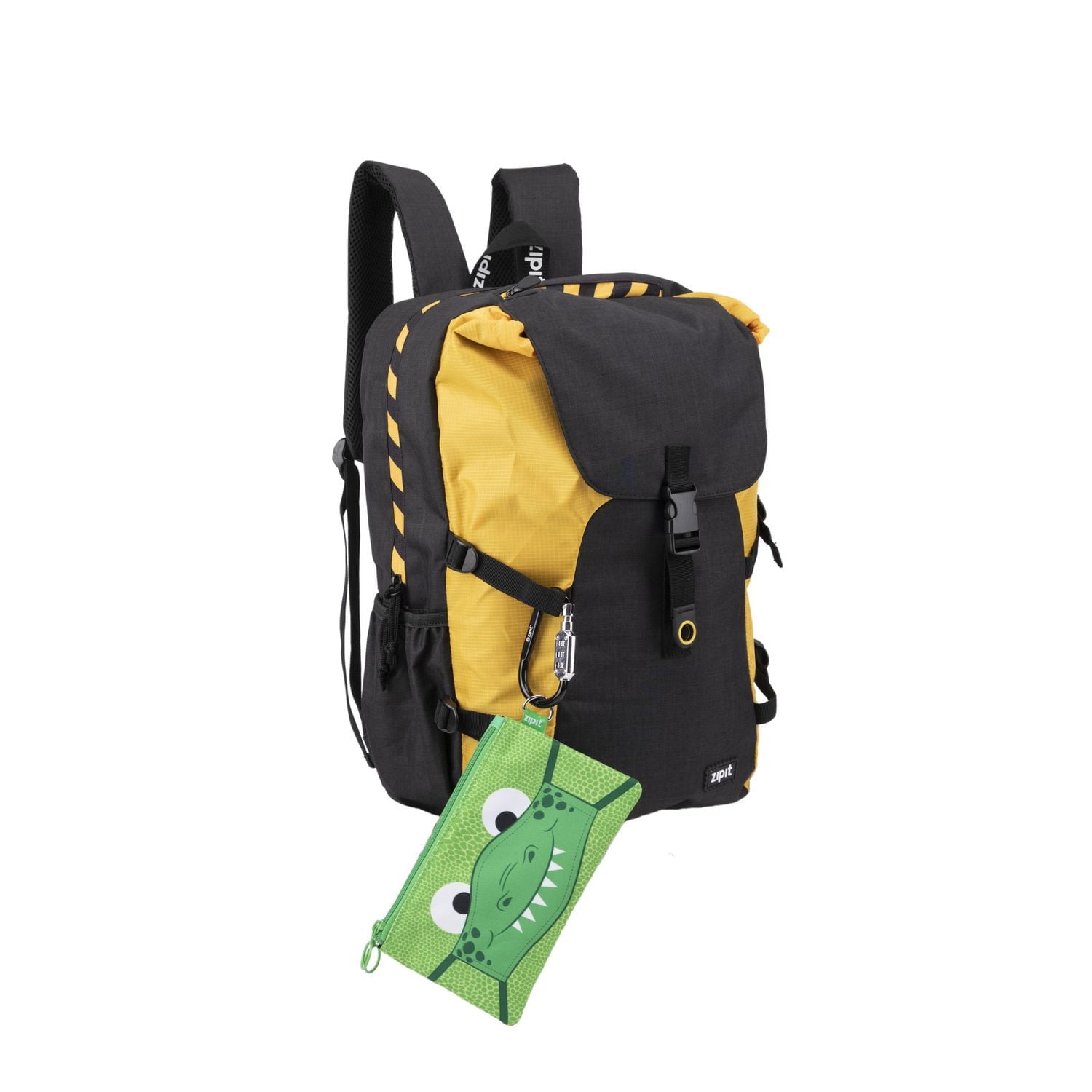 KIT DU ZIPIT Face-It, pochette avec matériau antibactérien + masque facial assorti (Vert) Ensemble Pochette et Masque