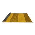 thumbnail image 2 of Ahgly Company Indoor Round Abstract Yellow Modern Area Rugs, 4' Round, 2 of 4