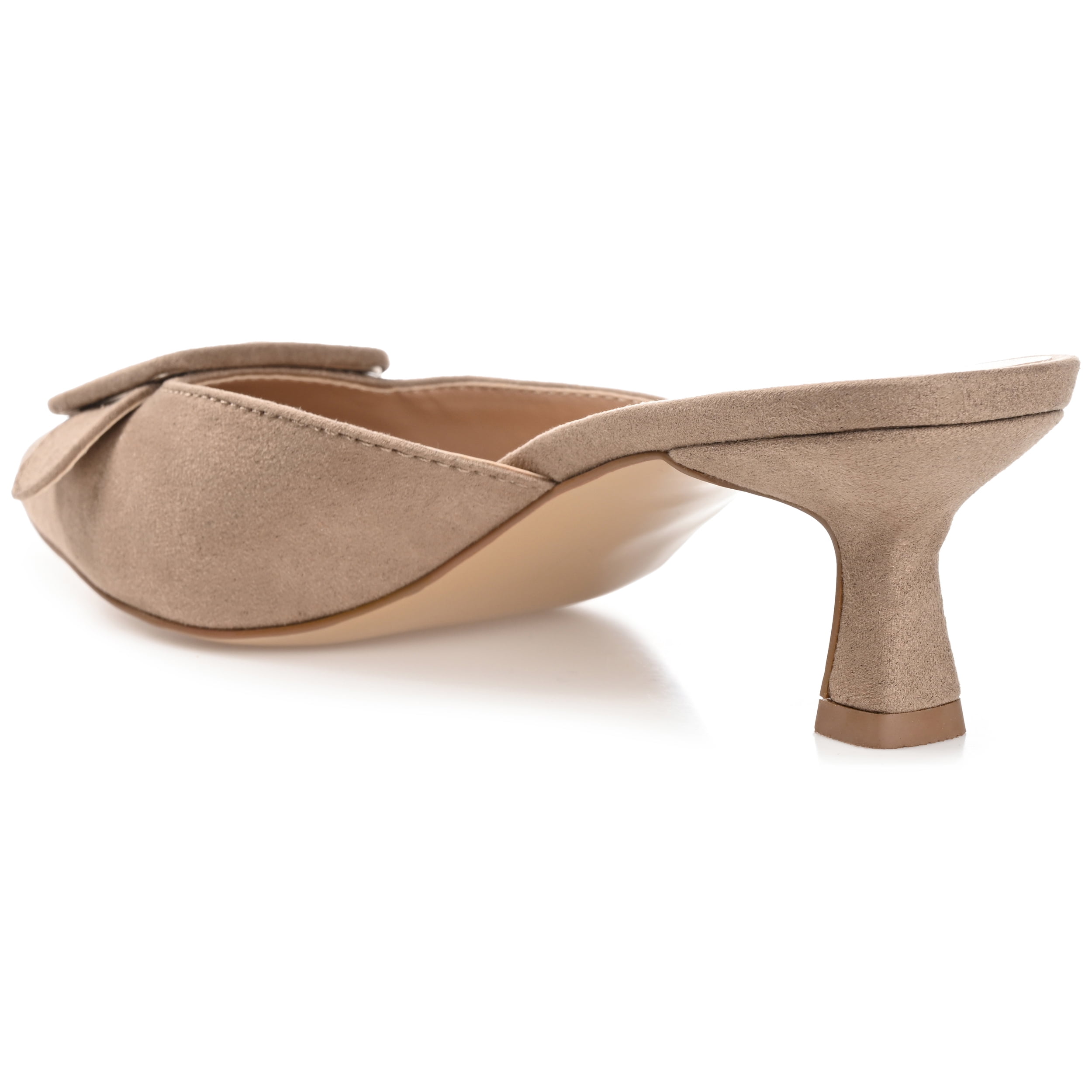 Journee Womens Vianna Kitten Heel Mules Pointed Toe Pumps, Widths Available