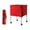 Red, variant on S SERENABLE Rolling Sports Ball Cart with Bag Sports Ball Cage for Volleyball Tennis Toy Blue