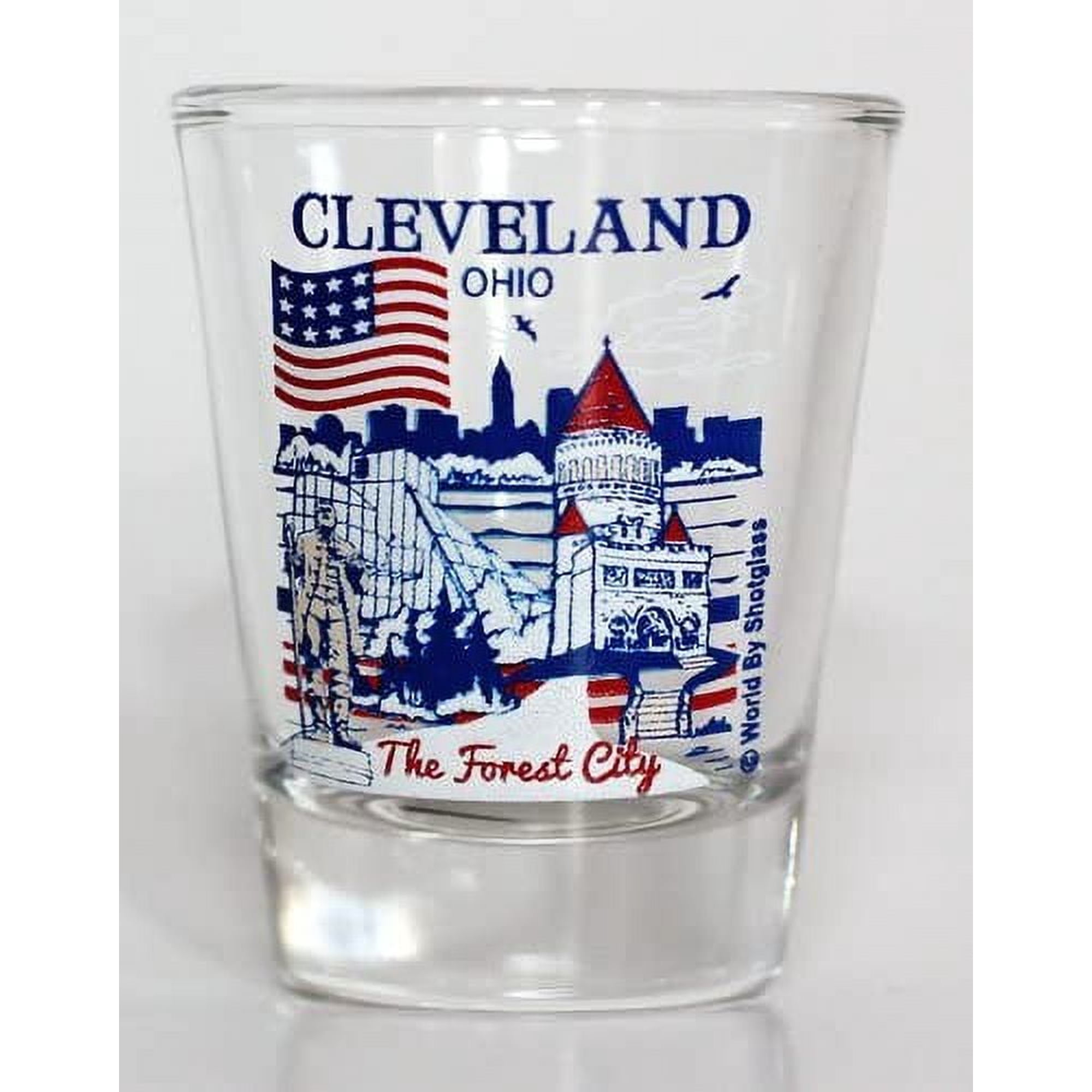 cleveland ohio great american cities collection shot glass