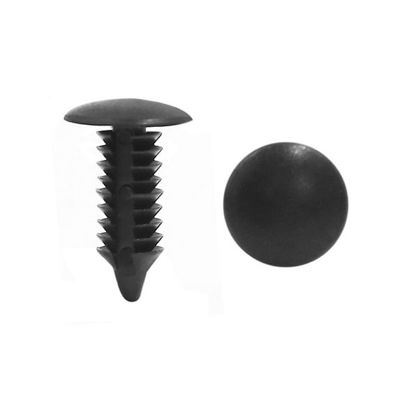 Unique Bargains 50pcs Black Vehicle Car Plastic Rivets Trim Fastener Door Clips for 6mm Hole