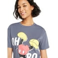 thumbnail image 4 of Mickey Mouse Women’s Upside Down Graphic Tee with Short Sleeves, Sizes S-3XL, 4 of 5