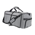 thumbnail image 2 of Bolsa de lona de viaje Bolsa de gimnasia de deportes multifuncionales para acampar al aire libre Gris, 2 of 8