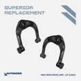 thumbnail image 2 of AUTOACER Front Suspension Kit - Front Upper Control Arms W/Bushes Pre-fitted & Ball Joints for TOYOTA TACOMA 1995-2004 4WD, HILUX 2005-2012 4WD, 4RUNNER 1995-2002 4WD/2WD, PRE-RUNNER 1995-2004 2WD, 2 of 8