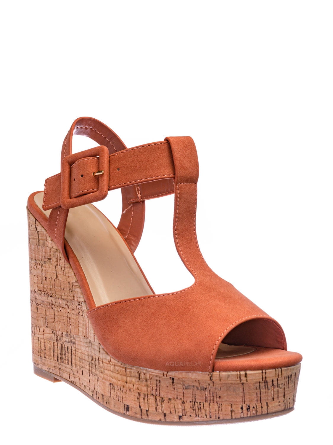 wedge heel open toe shoes