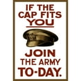 thumbnail image 2 of Vintage World War I poster of a British army hat Poster Print, 2 of 2