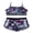 Balck&Rose Red, variant on YEAHDOR Kids Girls Two Piece Dance Outfit Set Crop Top with Shorts Fitness Workout Athletic Set