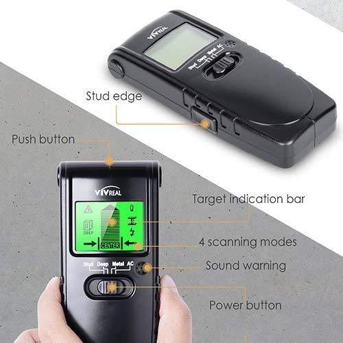 Digital Wall Detector Metal Wood Studs Finder Cable Live Wire Scanner Tool N9O2