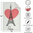 thumbnail image 3 of Coolnut Eiffel Tower Kitchen Dish Towel Set of 1, Super Absorbent Soft Drying Cloth Tea Bar Towels, 28 x 18 Inch, 3 of 6