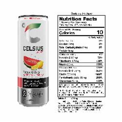 (5 pack) CELSIUS Sparkling Watermelon Lemonade, Functional Energy Drink 12 fl oz Single Can