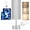 Silver-Grey, variant on HadinEEon 15.4" Table Lamp, 3 Way Dimmable Light Touch Lamp, USB C&A Fast Charging Ports, Fabric Shade Silver Base, for Bedroom, Living Room, Office