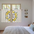 thumbnail image 4 of Summer Lemon Kitchen Curtains, Farmhouse Country Vintage Linen Texture Light Filtering Window Curtain Panels, 2Pcs Rod Pocket Window Treatments Set for Study Room Bathroom Bedroom 52x54 Inches, 4 of 9