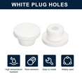 thumbnail image 2 of Unique Bargains 6 Pcs White Plug Holes, T16 Rubber Button Plug for 15mm/0.59' Hole, 2 of 6