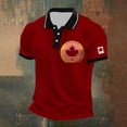 thumbnail image 2 of Men's Shirt for Everyday Casual Comfort with Embroidered Maple Design for Canada Day Celebration, 2 of 3