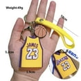 thumbnail image 2 of 3D Silicone James Keychain- Yellow, 2 of 2