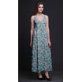 thumbnail image 2 of Bimba Floral Women Summer Printed V Neck Long Maxi Dress Holiday Resort Wear-Medium, 2 of 5