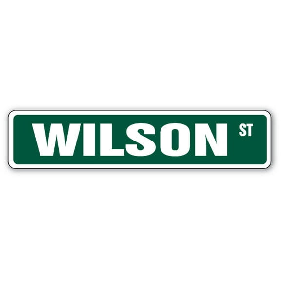 SignMission SS-Wilson 4 x 18 in. Childrens Name Room Street Sign - Wilson