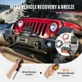 thumbnail image 6 of KFFKFF Electric Winch, 18,000 lb Capacity, 12V DC for Trucks, Φ7/16 in x 85 ft Steel Cable, Roller Fairlead, Remote Control Options, IP55 Water Resistance, Ideal for Off-Road SUV, Jeep, Truck, 6 of 9
