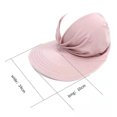 thumbnail image 2 of Nuevo sombrero de verano para mujer, sombrero con visera para mujer y niña, sombrero de copa elástico Anti-UV con huecos, sombrero para el sol al aire libre, sombrero de verano, gorras con visera para mujer brillar Electrónica, 2 of 5