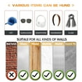 thumbnail image 4 of Livhil 24 Pack Adhesive Hat Hooks for Wall, Wide Brim Hat Holder Organizer, Strong Hold Hat Rack for Baseball Caps - Black, 4 of 7
