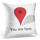 thumbnail image 1 of Funda de almohada ABPHQTO Funny Alt You Are Map Cat 45x45 cm, 1 of 1