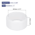 thumbnail image 2 of Unique Bargains Silicone Rubber Bands Rings Non-slip 1' Clear for Wrapping Paper, Cord Wraps, Bundle 5pcs, 2 of 5
