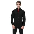 thumbnail image 6 of Damipow Mens Button Down Shirts Regular Fit Long Sleeve Cotton Dress Shirt,Sizes S-2XL,Mens Shirts, 6 of 6
