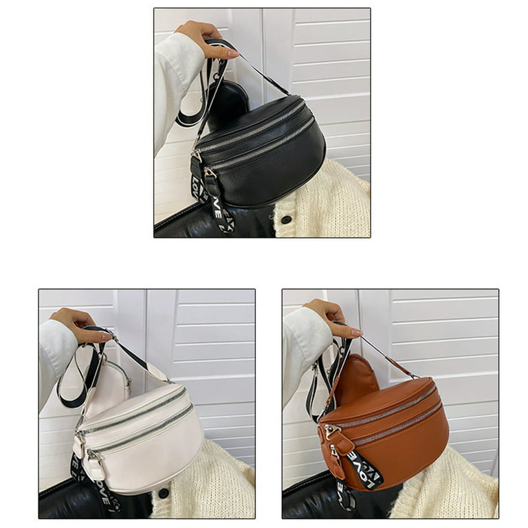 PU Leather Bag Strap Women Shoulder Crossbody Bag Belt Adjustable Wide  Strap Bag Part Accessories Female Messenger Bag Strap