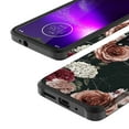 thumbnail image 3 of Moto G8 Play Case, Motorola One Macro Case, KAESAR Hybird Drop Protection Sleek Slim Dual Layer Shockproof Colorful Graphic Armor Case For Moto G8 Play (Black Marble Flower), 3 of 4