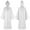 White, variant on Denim Dress for Lady Men's Women's Cosplay Cloak Robe Halloween Costume Long Sleeve Hooded Cape White L