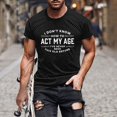 thumbnail image 6 of Afuyipoi Men's Graphic Tees,Summer Round Neck Short Sleeve Casual Tees Black M, 6 of 6