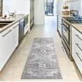thumbnail image 4 of Everwash™ Callaghan Esther Bohemian Medallion Machine Washable Runner Area Rug, Grey, 1'11"x7'2", 4 of 8
